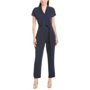H Halston Navy blue jumpsuit size medium  NEW